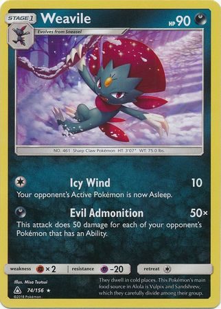 Weavile - 74/156 (Holo)