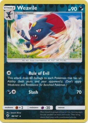 Weavile - 86/147 - Reverse