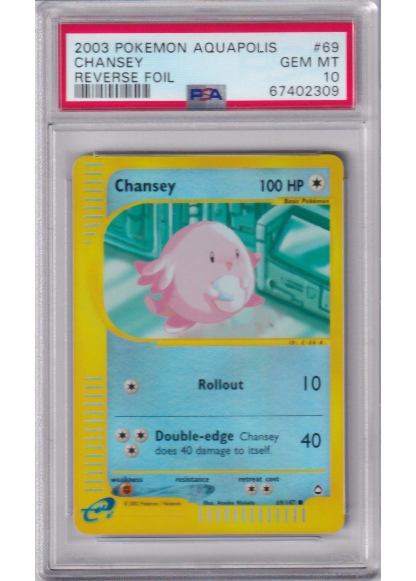 Chansey 69/147 Reverse Foil PSA 10