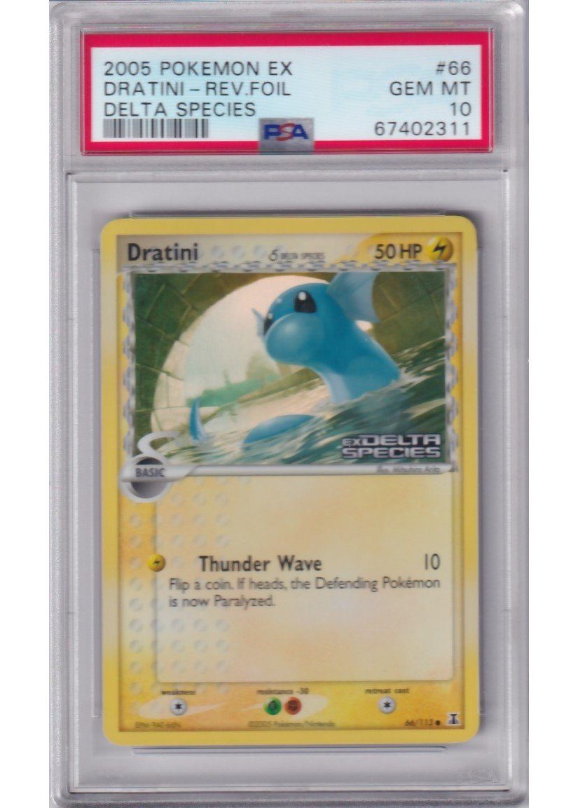 Dratini δ 66/113 Reverse Foil PSA 10
