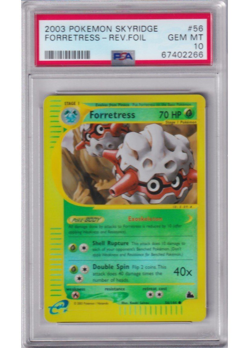 Forretress – 56/144 – Reverse Foil – PSA 10