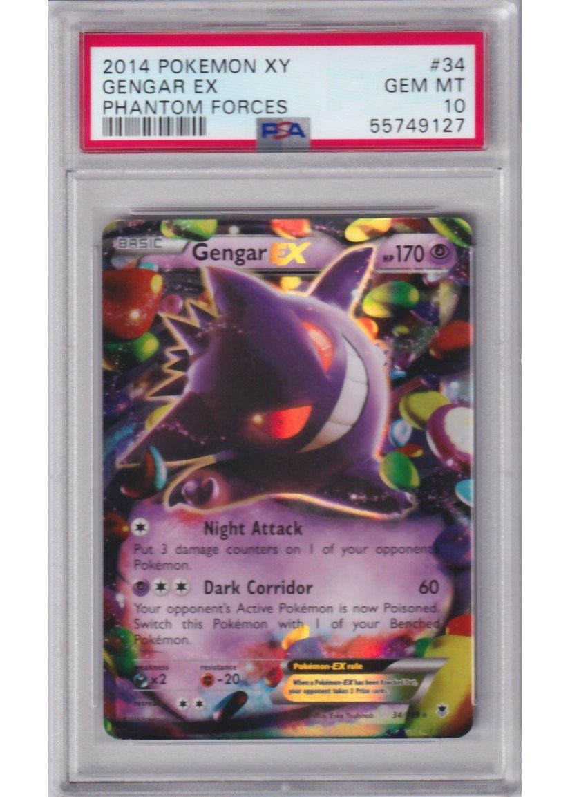 Gengar EX PSA 10 - Gradede pokemon kort på Pokemons.dk
