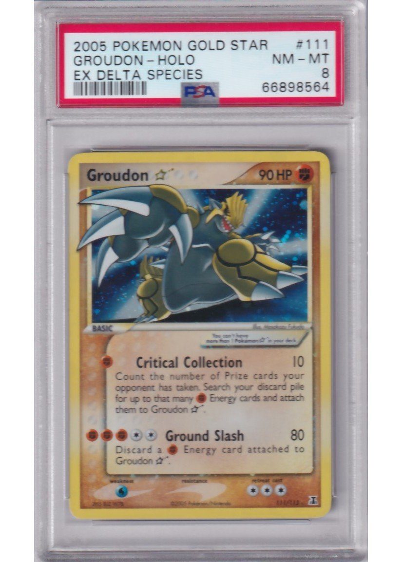 Groudon * 111/113 PSA 8