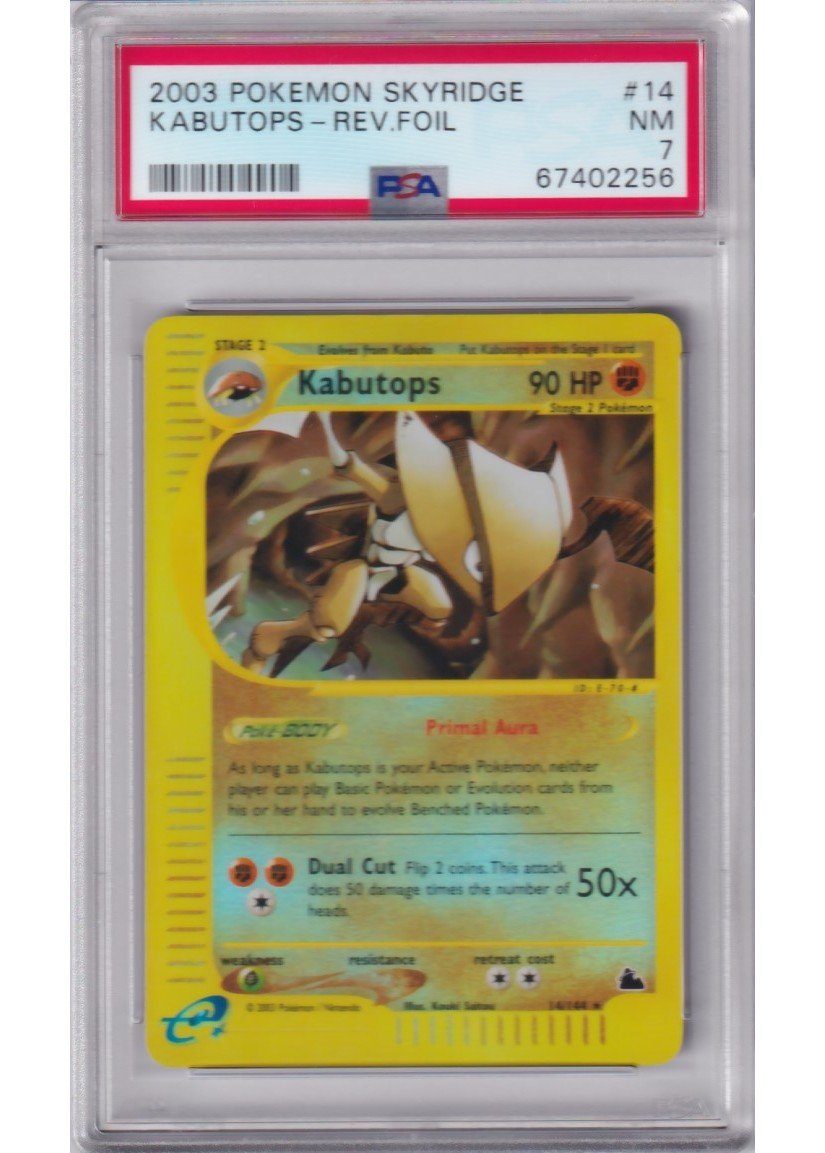 Kabutops – 14/144 – Reverse Foil – PSA 7