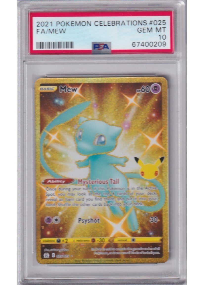 Mew V PSA 10 - Gradede pokemon kort på Pokemons.dk