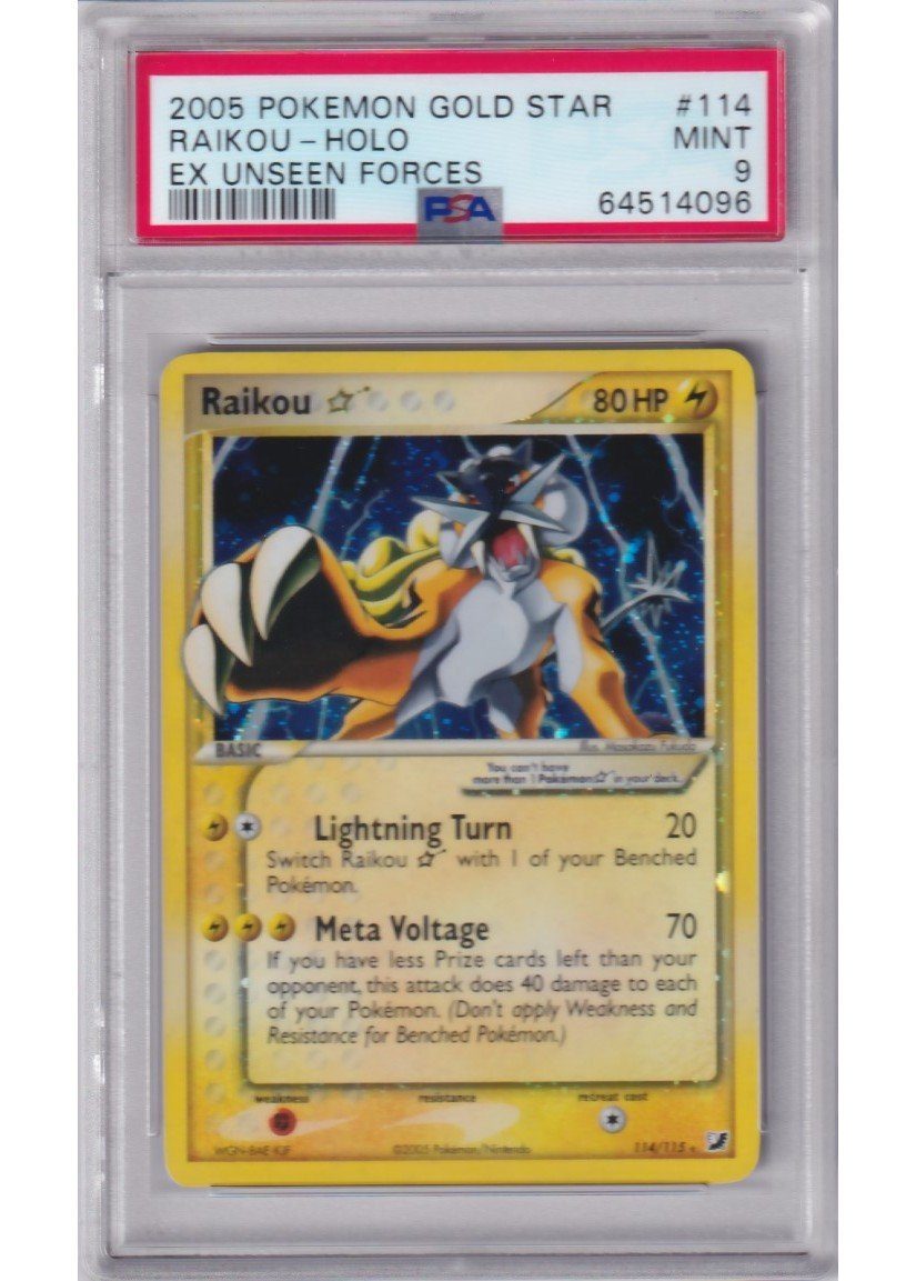 Raikou * – 114/115 – PSA 9