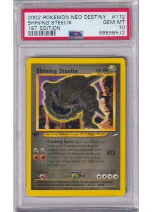 Shining Steelix 112/105 1st Edition PSA 10