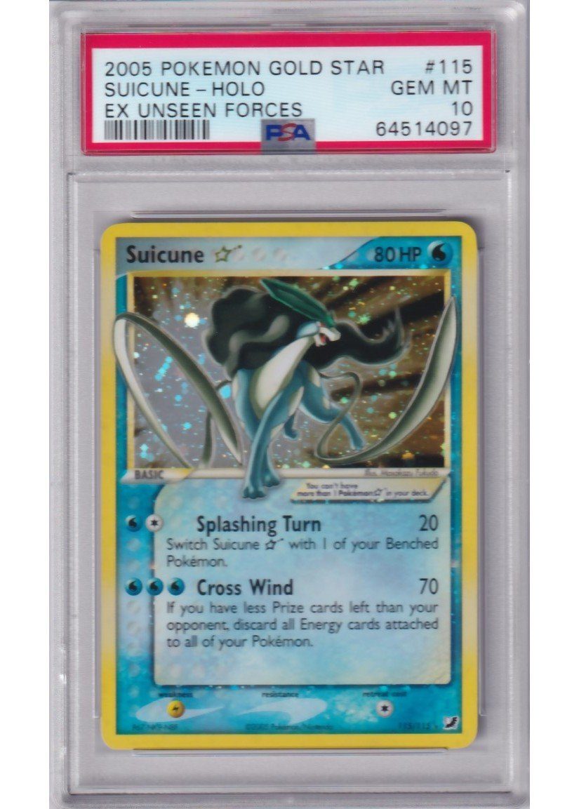 Suicune * – 115/115 – PSA 10