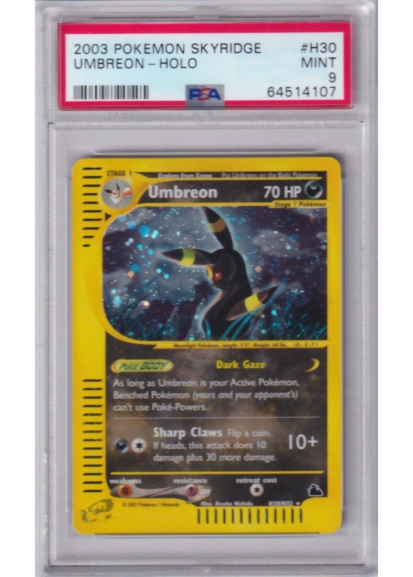 Umbreon – H30/H32 – PSA 9