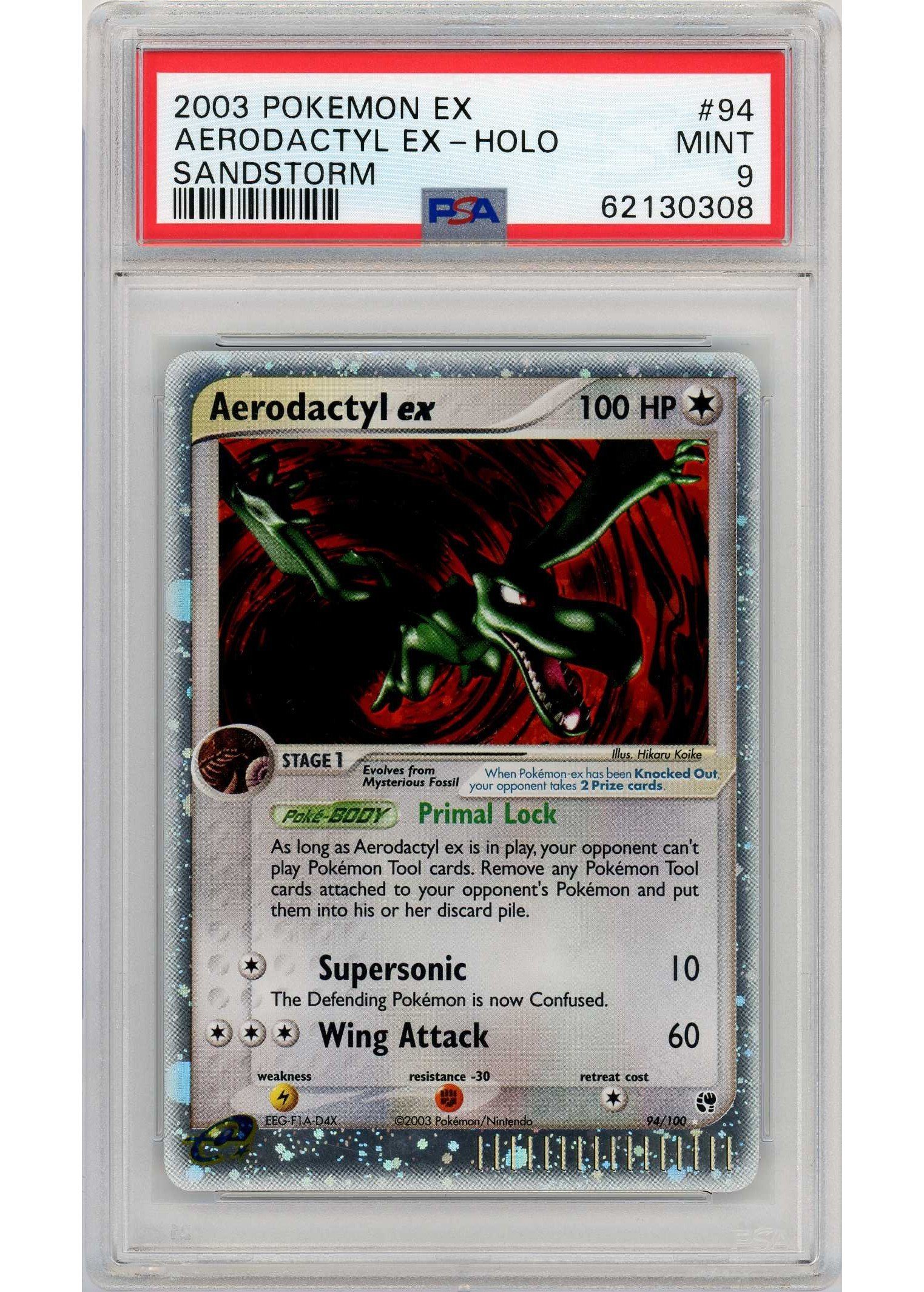 Aerodactyl ex 94/100 PSA 9