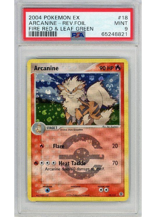 Arcanine 18/112 Reverse Foil PSA 9