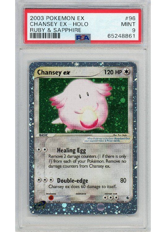 Chansey ex 96/109 PSA 9