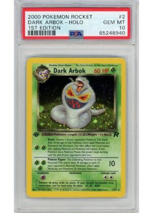 Dark Arbok 2/82 1st Edition PSA 10