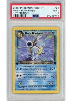 Dark Blastoise 20/82 1st Edition PSA 9