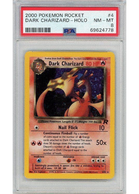 Dark Charizard 4/82 PSA 8