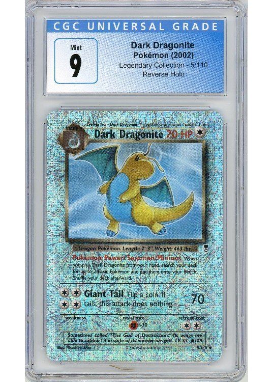 Dark Dragonite 5/110 Reverse Foil CGC 9
