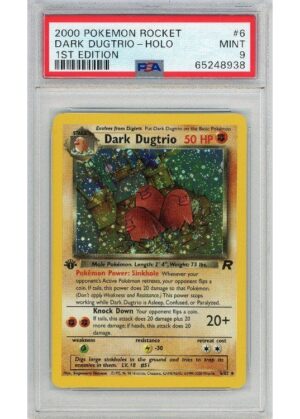 Dark Dugtrio 6/82 1st Edition PSA 9