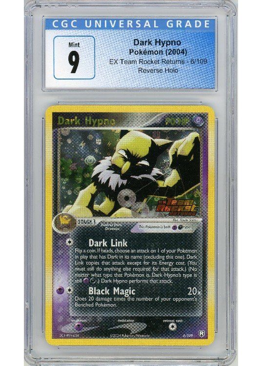Dark Hypno – 6/109 – Reverse Foil – CGC 9