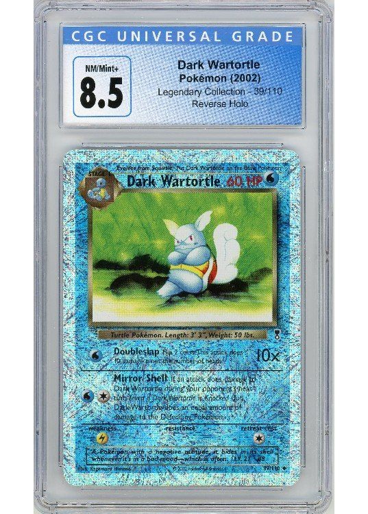 Dark Wartortle 39/110 Reverse Foil CGC 8.5