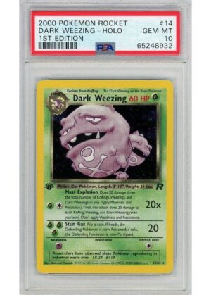 Dark Weezing 14/82 1st Edition PSA 10