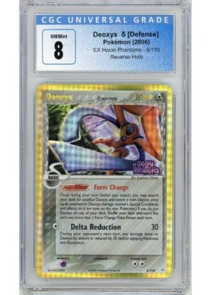 Deoxys &delta; 4/110 Reverse Foil CGC 8