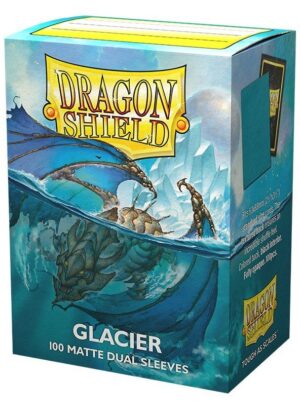 Dragon Shield matte dual (Blå / Glacier) Deck Protector Sleeves 100 stk. top-loading (63x88mm)