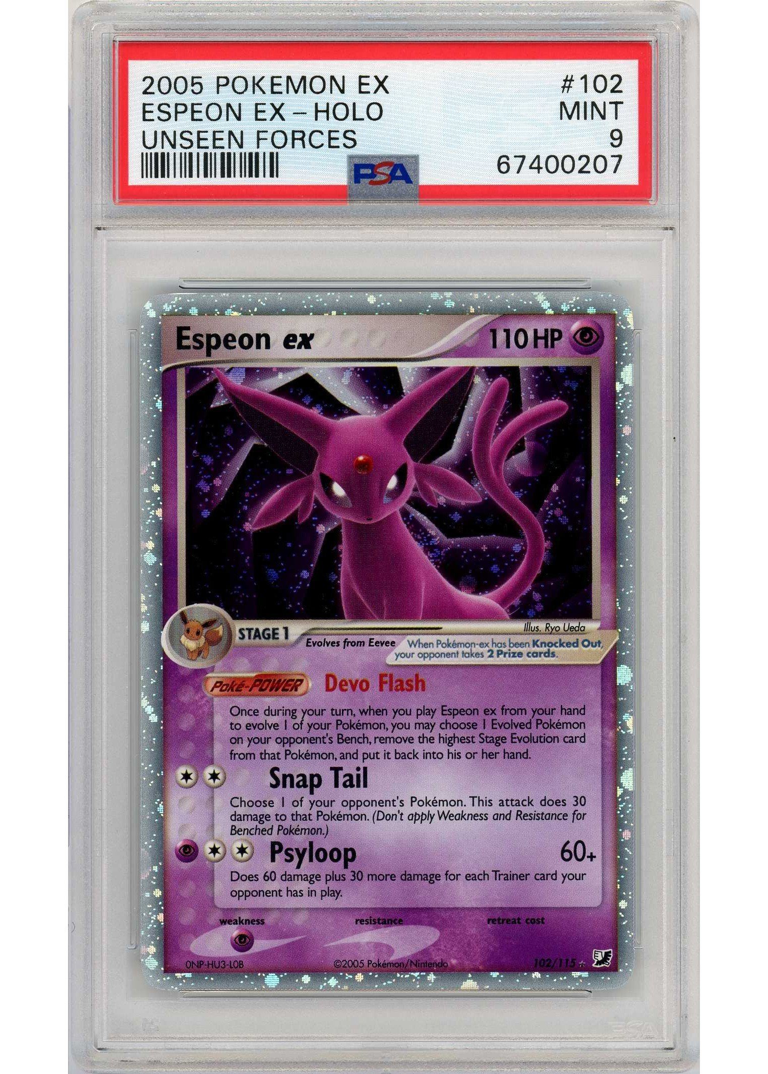 Espeon ex – 102/115 – PSA 9