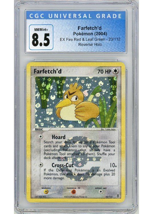 Farfetch’d – 23/110 – Reverse Foil – CGC 8.5