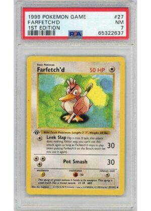Farfetch´d 27/102 1st Edition PSA 7