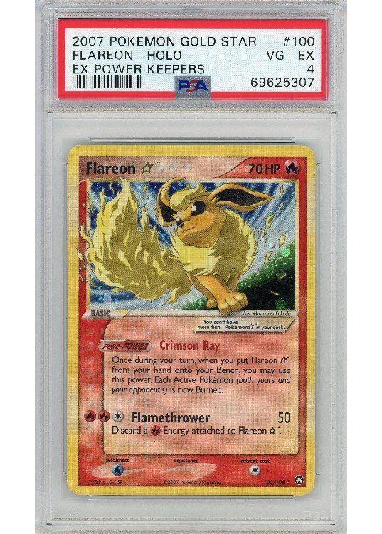 Flareon * 100/108 PSA 4