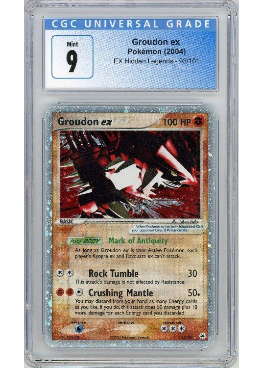 Groudon ex 93/101 CGC 9