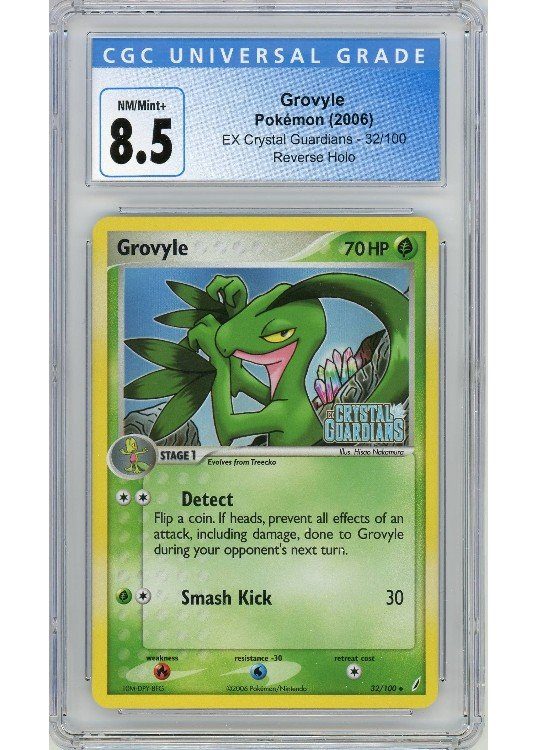 Grovyle 32/100 Reverse Foil CGC 8.5