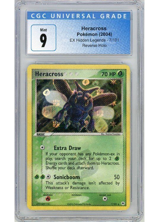 Heracross 7/101 Reverse Foil CGC 9