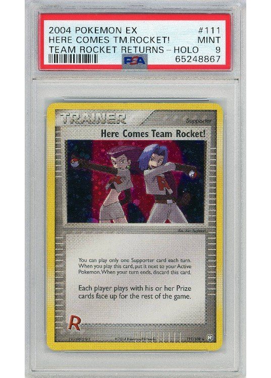 Here Comes Team Rocket! 111/109 PSA 9