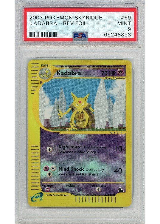 Kadabra 69/144 Reverse Foil PSA 9