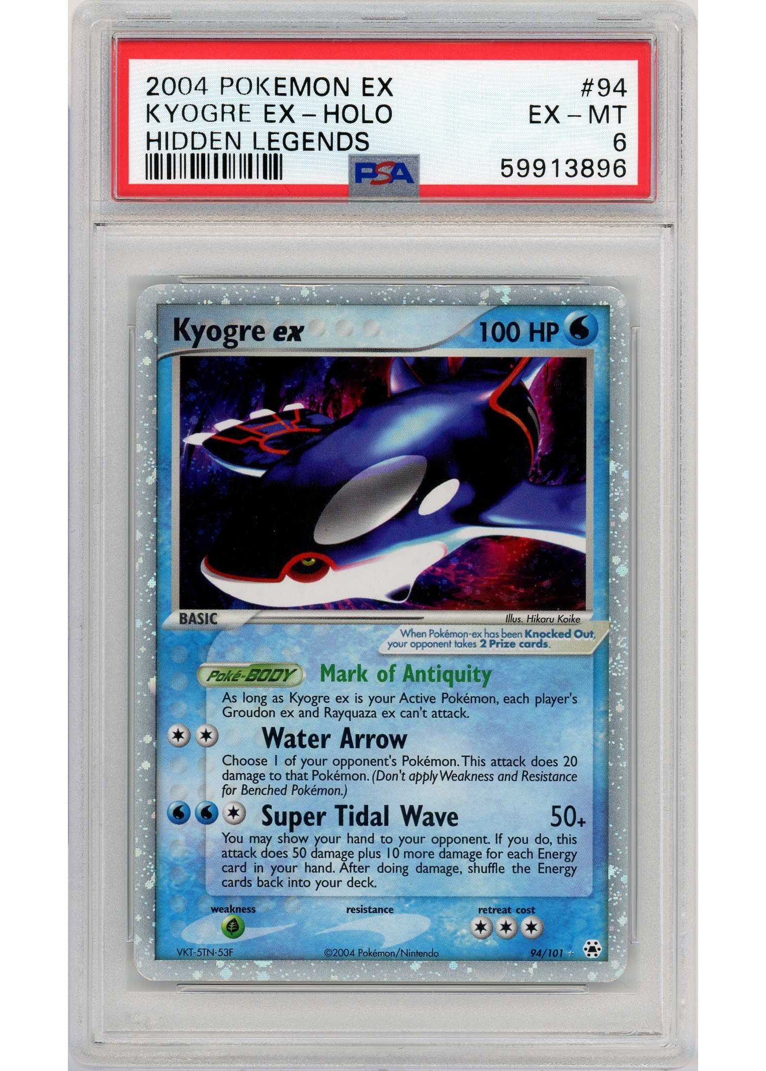 Kyogre ex 94/101 PSA 6