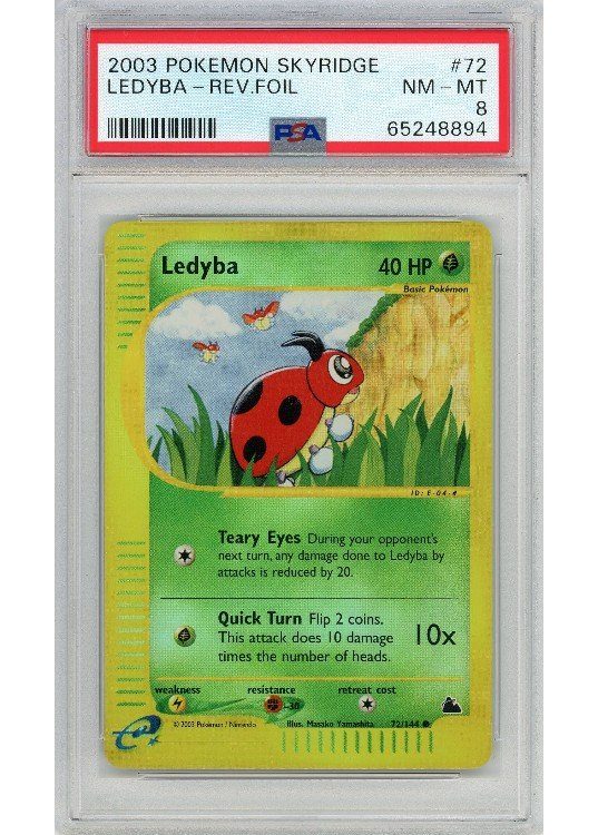 Ledyba 72/144 Reverse Foil PSA 8