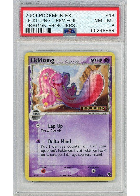 Lickitung &delta; 19/101 Reverse Foil PSA 8
