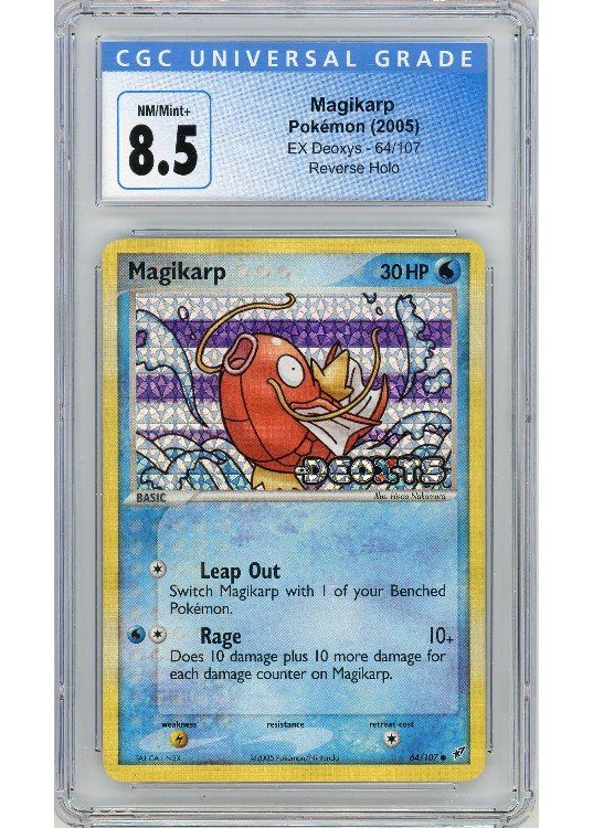 Magikarp 64/107 Reverse Foil CGC 8.5