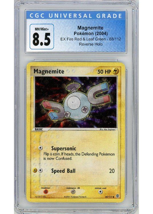 Magnemite – 68/110 – Reverse Foil – CGC 8.5
