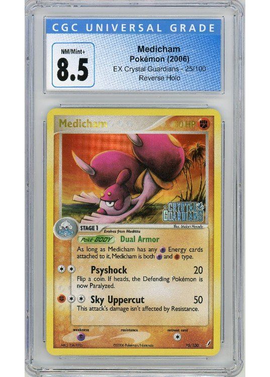 Medicham 25/100 Reverse Foil CGC 8.5
