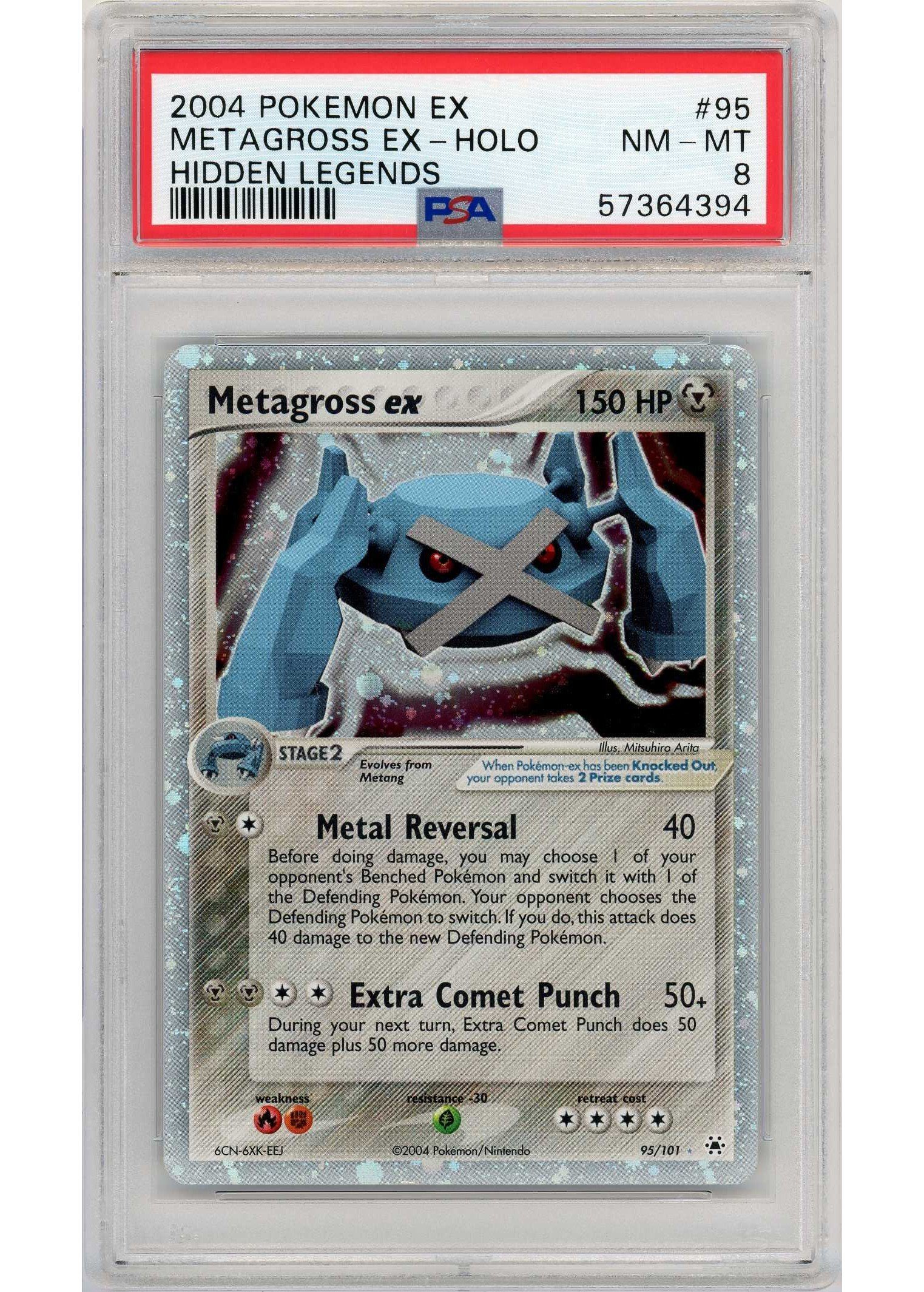 Metagross ex 95/101 PSA 8
