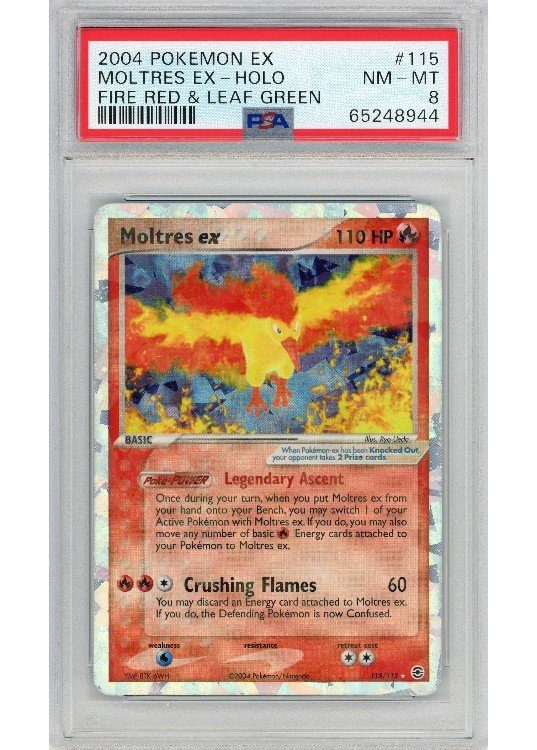 Moltres ex 115/112 PSA 8