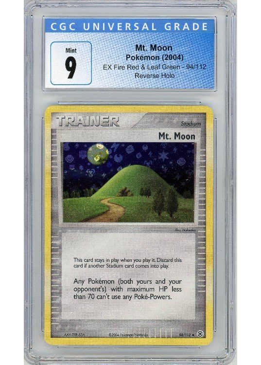 Mt. Moon – 94/110 – Reverse Foil – CGC 9