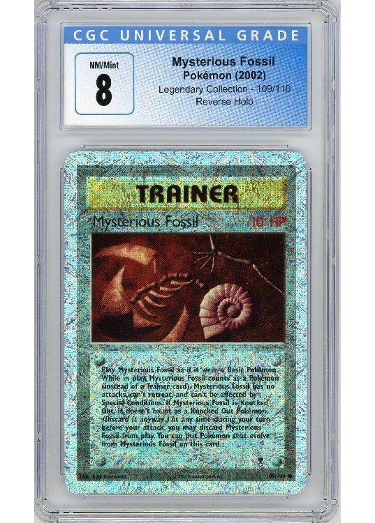 Mysterious Fossil 109/110 Reverse Foil CGC 8