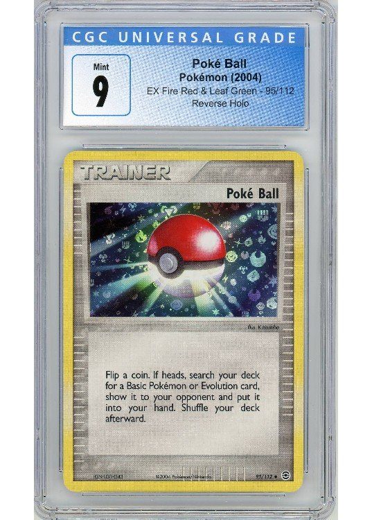Poké Ball – 95/110 – Reverse Foil – CGC 9