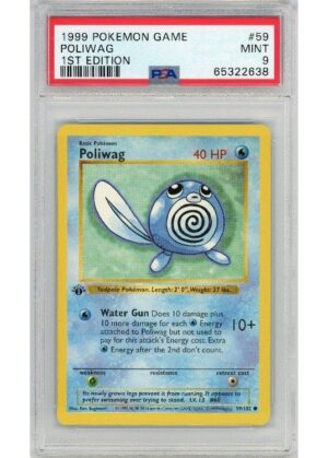 Poliwag 59/102 1st Edition PSA 9