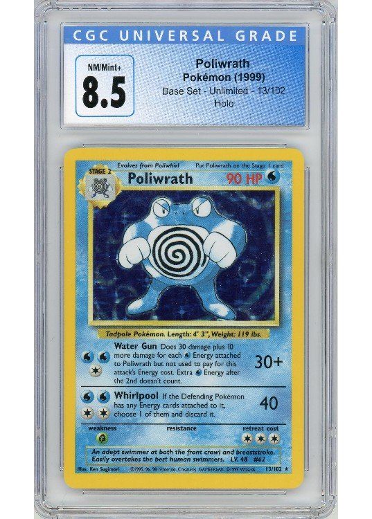 Poliwrath 13/102 CGC 8.5