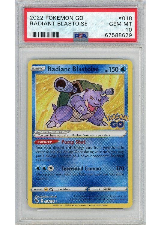 Radiant Blastoise 018/078 PSA 10