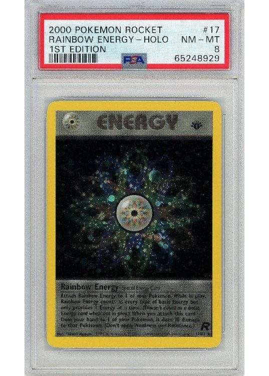 Rainbow Energy 17/82 1st Edition PSA 8